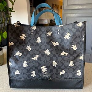 Coach Happy Dog Print, Dempsey X-Large Tote Bag